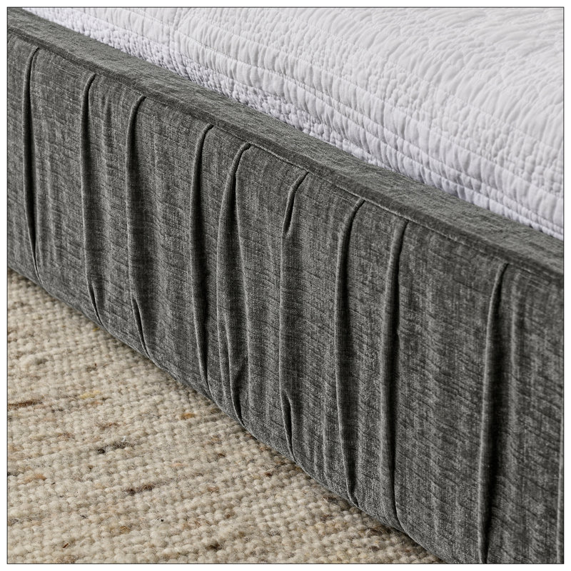 Lit pour chambre à coucher, Gris foncé