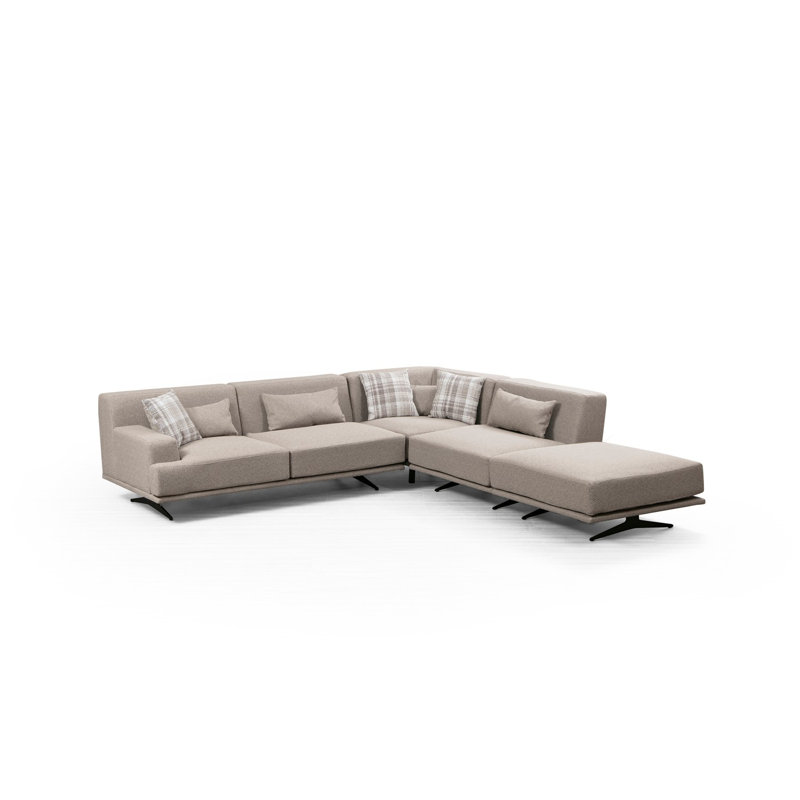 Canapé modulaire de 118,9 po de largeur, Accoudoir à droite (vu de face)