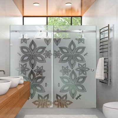 60 In W x 80 In H Sliding Door Glass Shower