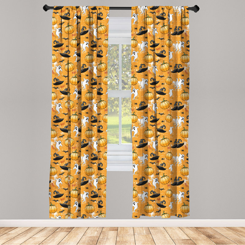 Ghost Semi-Sheer Rod Pocket Curtain Panels, 28" x 84"