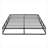 Upholstered Metal Mattress Foundation, Black-Toned Queen Size Frame for Stable Bedroom Mattress Support-625272627