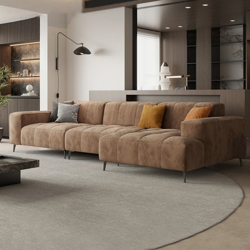 Canapé modulaire 2 pièces rembourré, Orienté à droite, H 32,68 po x l 125,98 po x P 62,99 po