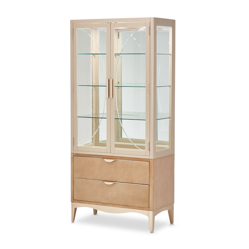 Malibu Crest Lighted Curio Cabinet