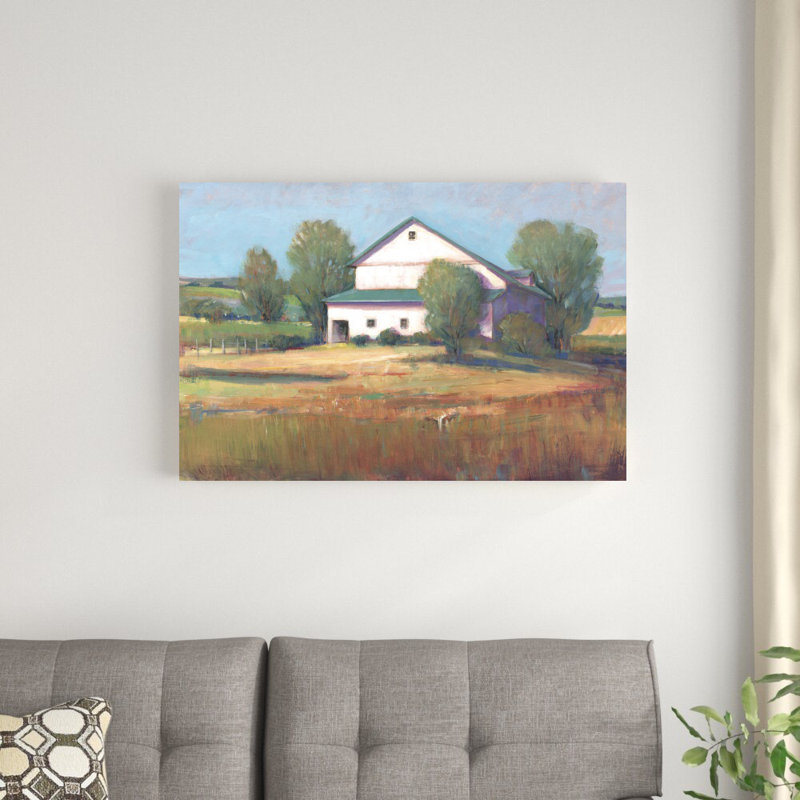 «Country Barn II» par Timothy O 'Toole - peinture sur toile tendue, H 24 po x l 36 po