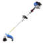 Système multi-outils à gaz 33cc 7 en 1 avec tondeuse, coupe-bordure, débroussailleuse et scie à poteau - bleu