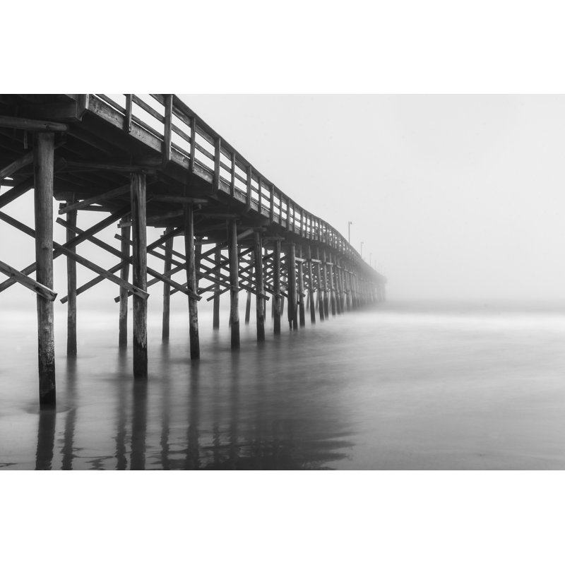 Pier In The Fog by MRaust - Wrapped Canvas Print, 61cm H x 91cm W