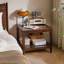 Table d'appoint en bois avec tablette-592044411