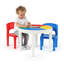 Kids 3 Piece Round Play Or Activity Table and Chair Set-823970986