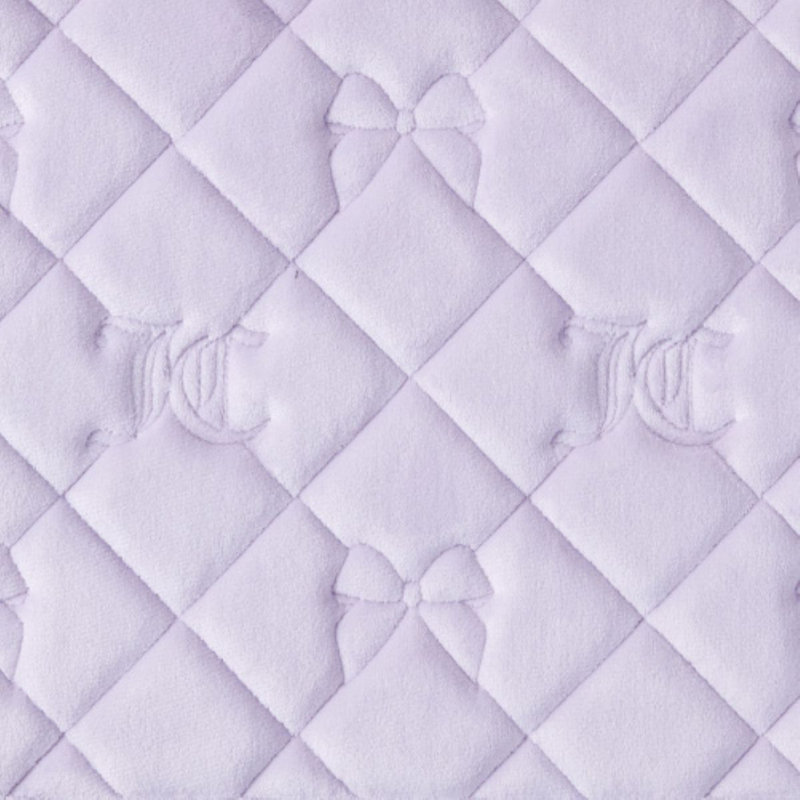Ensemble de tapis de bain en mousse viscoélastique, Bow Lattice Orchid Hush Purple
