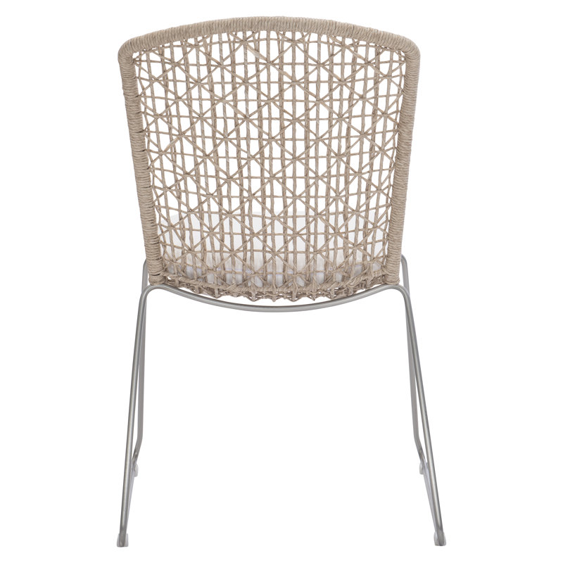 Bernhardt Carmel Outdoor Side Chair with Seat Pad - Quick Ship