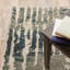 Tapis bleu / beige Ernie-1026999397