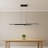 Frode 5 - Light Kitchen Island Pendant 42 Inches Linear Chandelier LED with Remote Control-1670062818-1670062749
