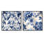 Moore - Ensemble de 2 collages carrés botaniques abstraits-101851413-101851418