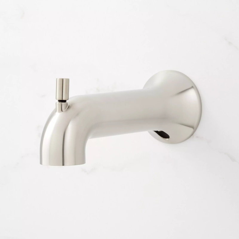 Lentz 6-7/8" Tub Spout, Brushed Nickel