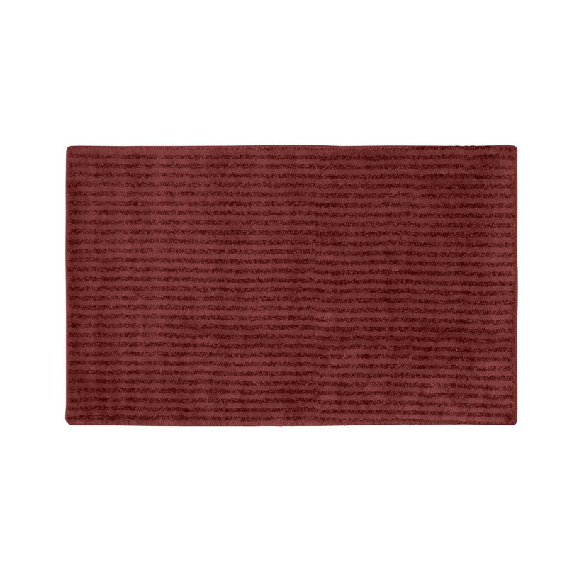 Viridian Rectangular Bath Rug, Chili Pepper Red, 30" x 50"