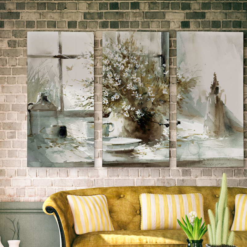 Une reproduction d’impression à multiples images sur toile, "cascade continue" par excellence, H 24 po x l 36 po x P 1,5 po