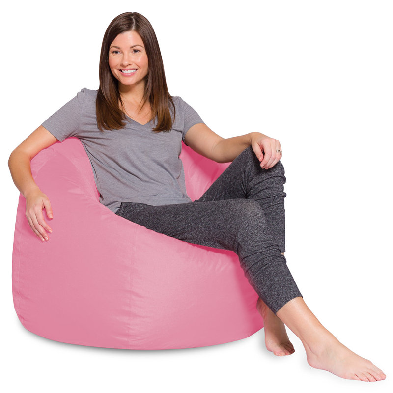 Bean Bag Chair for Kids, Teens, and Adults - Filled with Soft Beads, Includes Removable and Machine Washable Cover - Multiple Colors, Sizes and Fabrics including Soft Nylon & Canvas with Patterns