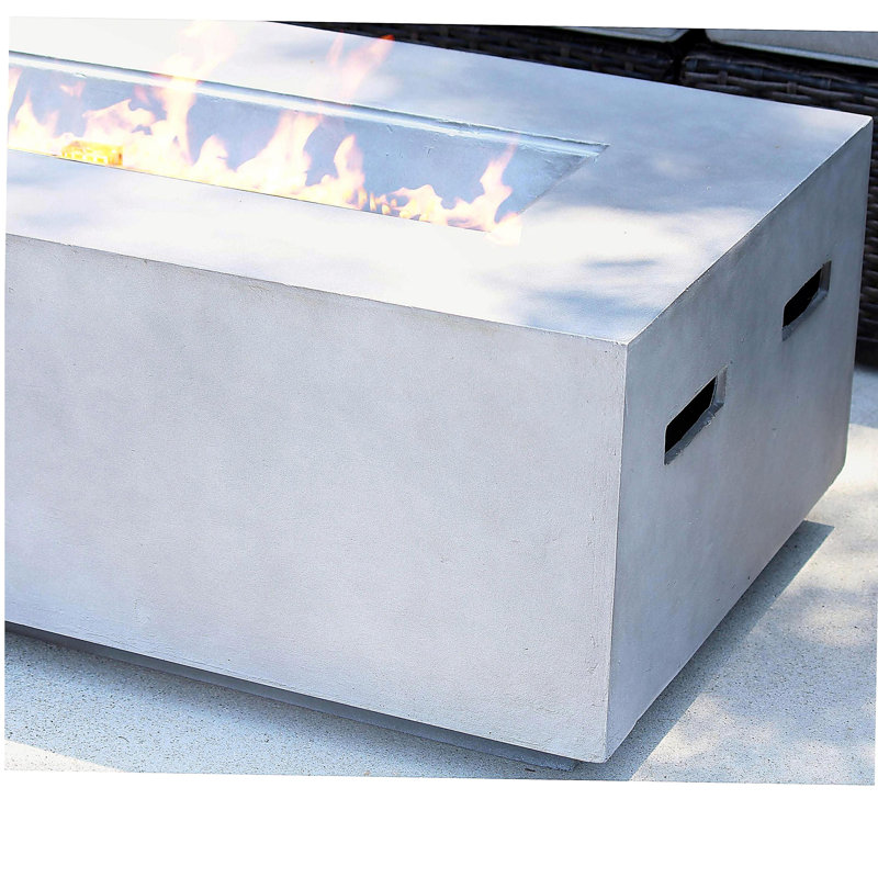 Concrete Propane Outdoor Fire Pit Table