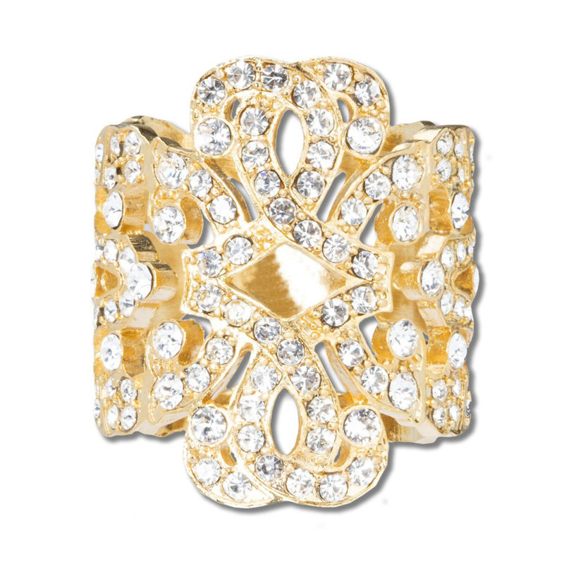 Bridal Napkin Rings, Gold