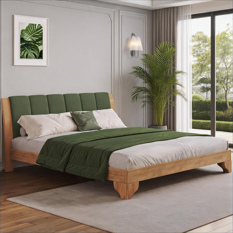 Lit plateforme très grand Mid Mid Century