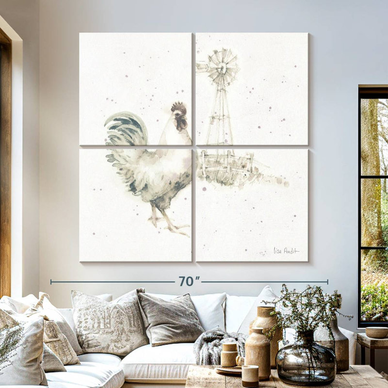Brampt Farm Friends V Neutral, 57" H x 57" W