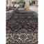 Tapis bleu et rouge noué à la main de haute qualité
