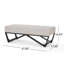 Élégant tissu d'ameublement contemporain de 47,82 po x P 16,9 po H