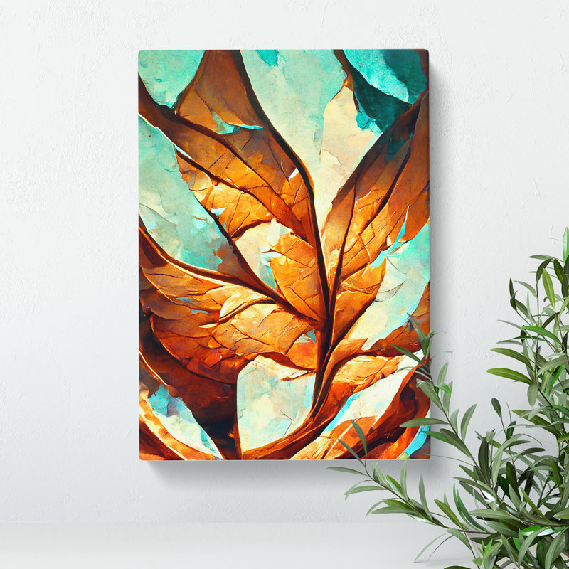 Leaf in Abstract No.2 - Wrapped Canvas, 50cm H x 35cm W x 3cm D