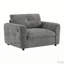 Fauteuil en chenille avec assise large-783312103