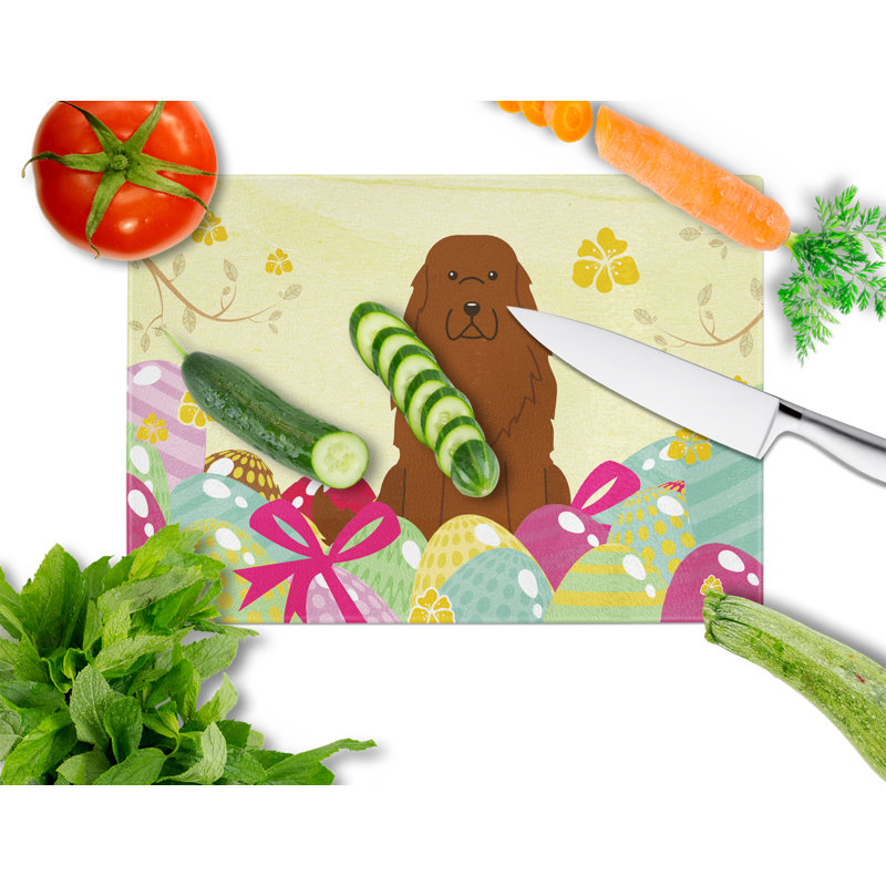 The Holiday Aisle Saroyan Glass Caucasian Shepherd Dog Cutting Board