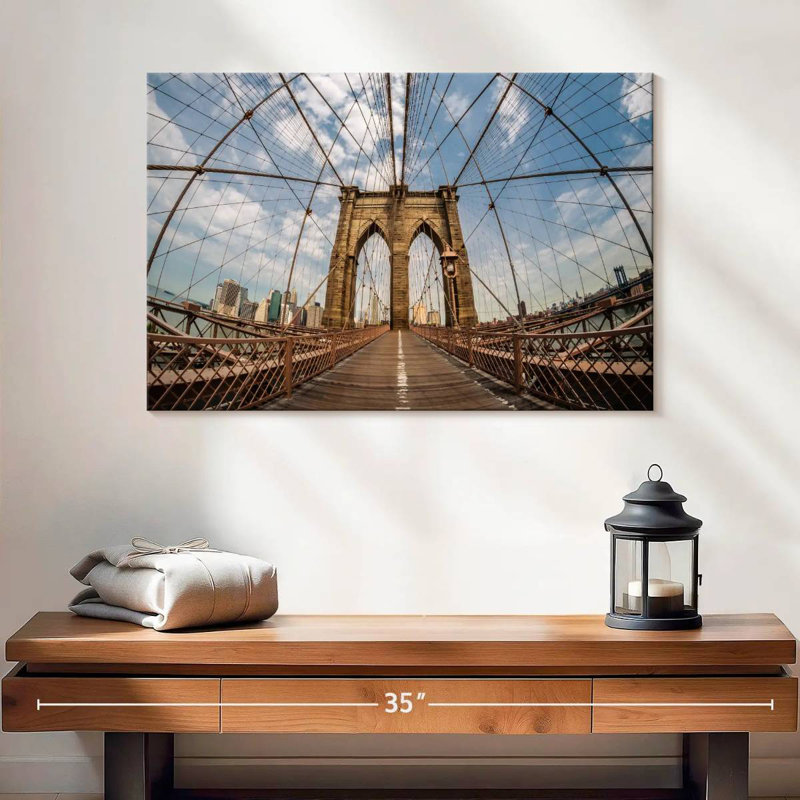 Pont de Brooklyn, New York, H 16 po x l 24 po