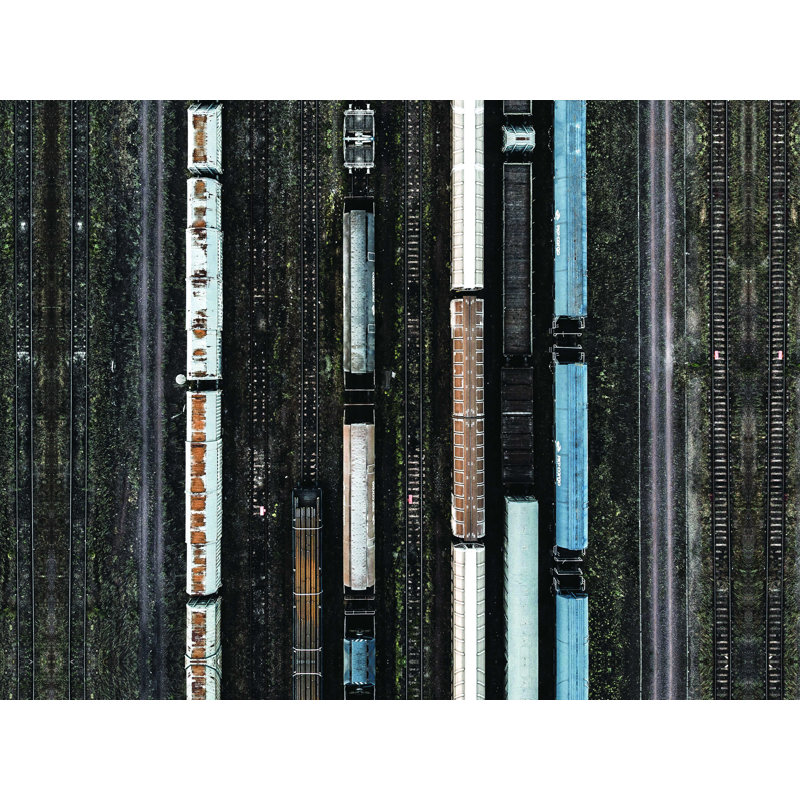 " Train Yard 2 ", 12" H x 16" W
