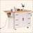 56 Inch Kitchen Island With Rubber Wood Veneer Drop Leaf, Power Outlet, 4 Door Shelves, Embossed Vertical Stripe Rolling Kitchen Cart On 4 Wheels With 6 Deep Drawers For Kitchen, Dining Room-1609401466