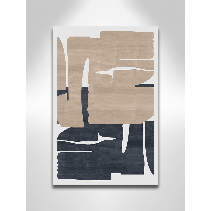 Impression profonde brun doré II par Cartissi, 12'' W x 18'' H, Wrapped Canvas, No Frame