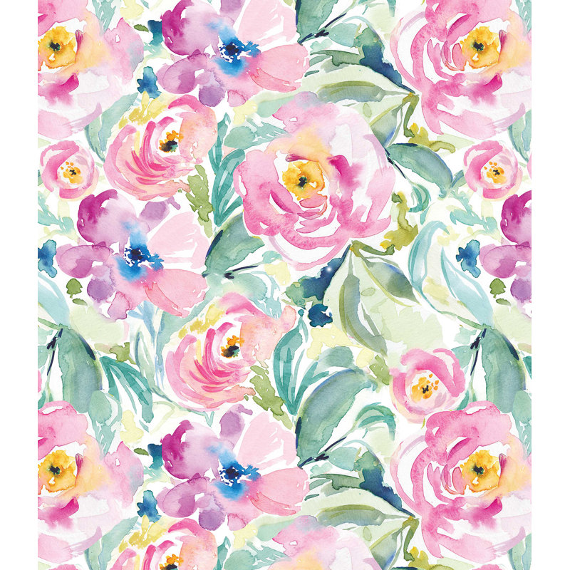 Tapisserie florale en polyester