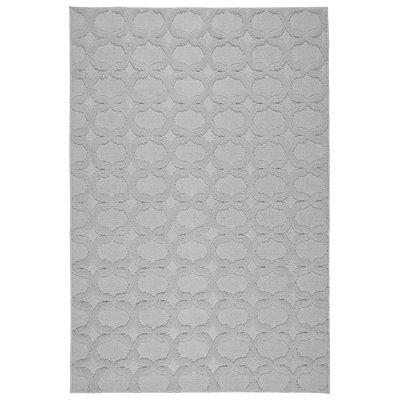 Togut Non-Slip Polypropylene Silver Area Rug