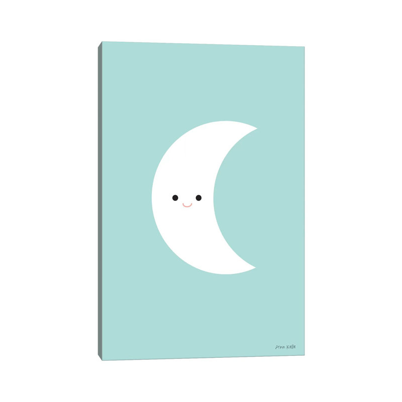 Moon by Ann Kelle - Wrapped Canvas Print, 66.04 cm H x 45.72 cm W x 1.91 cm D
