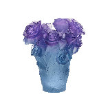 Rose Passion Handmade Crystal Table Vase