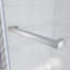 Solution de salle de bain moderne en acier inoxydable avec porte coulissante en verre sans cadre