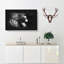 Majestic Lion Illustration - Wrapped Canvas-56648174