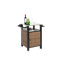 Chariot à roulettes et armoire de rangement pour îlot de cuisine pour l'extérieur