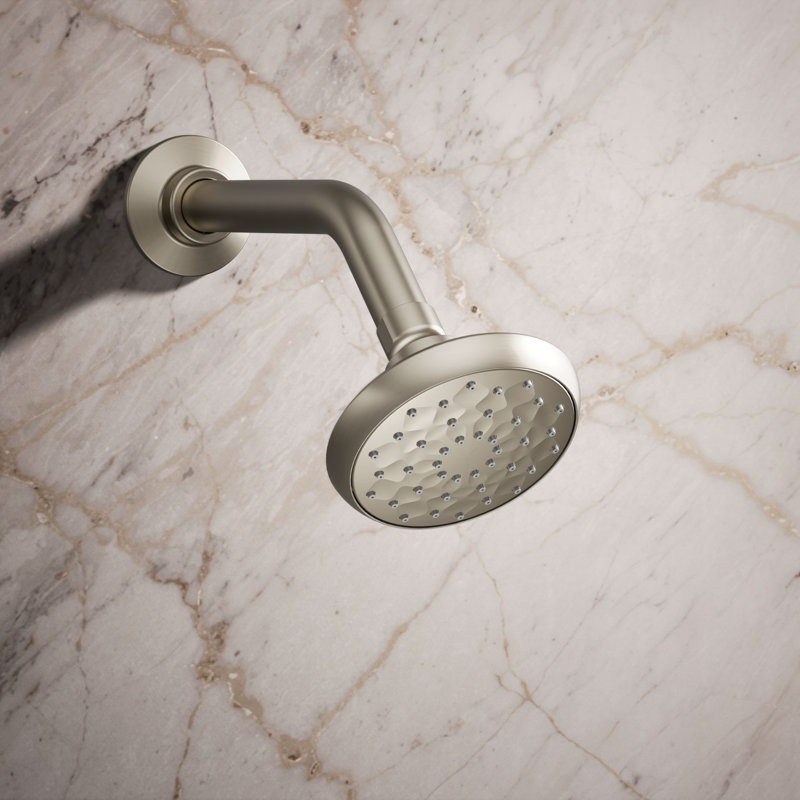 Awaken Single-Function Full Fixed Shower Head, Vibrant Brushed Nickel, 1.75 GPM
