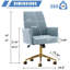 Chaise de bureau relevable à dossier moyen avec tissu rayé et conception ergonomique-1143135046