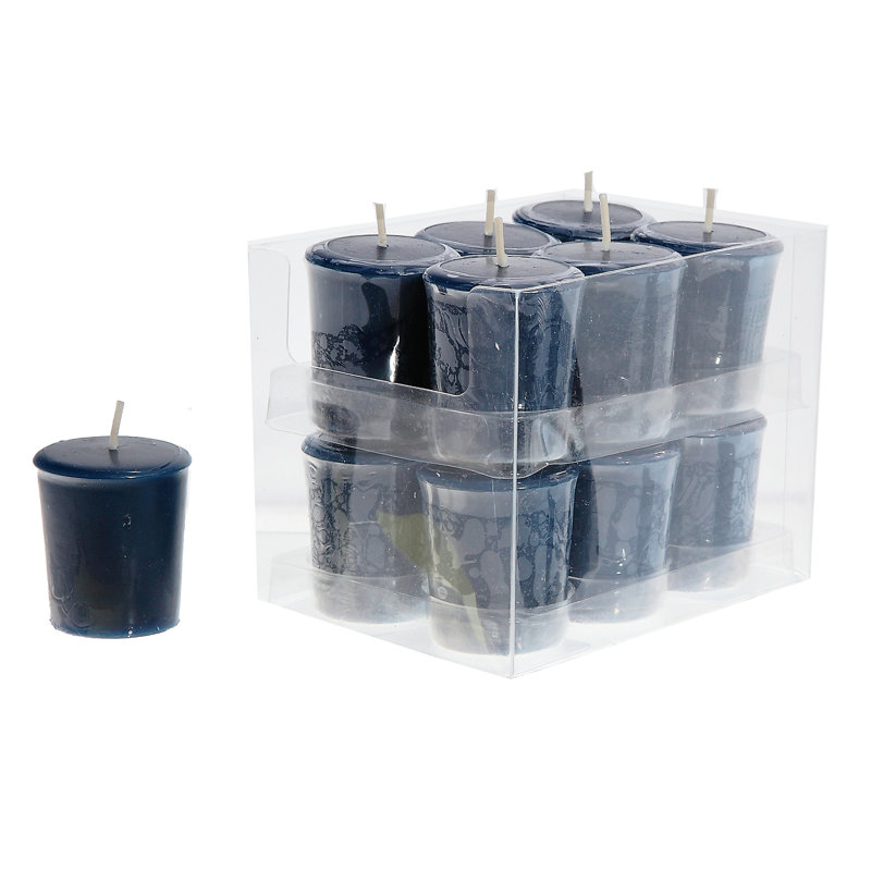 Bougie votive parfumée aux champignons et aux bleuets
