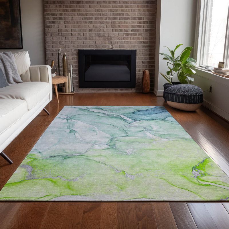 Wellsboro Indoor/Outdoor Area Rug with Non-Slip Backing, Rectangle 8' x 10'