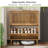 Wooden Shoe Cabinet for Entryway, 16-24 Pairs Shoe Organizer with Flip Drawer and Adjustable Shelves-2033330628-2033330633