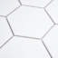 Metro Super 4" Hex Matte White 10" x 11-1/2" Porcelain Mosaic Tile