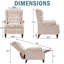 Fauteuil de massage inclinable à oreilles-1357478299