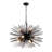 Hartenstein 12 - Light Matte Black/Brown Sputnik Pendant-428122619
