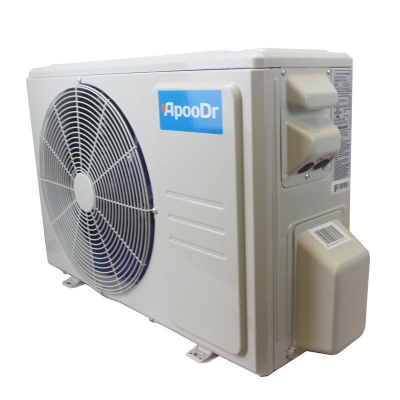 ApooDr 18,000 BTU White Ductless Mini Split AC with Heat Pump and Wi-Fi
